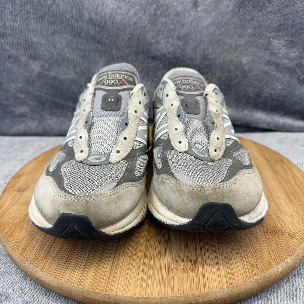 New Balance 990 V5 Shoes Womens Size 9 Gray Suede Mesh Running Athletic Sneakers